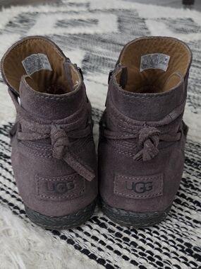 UGG Suede Ankle Boots in Gray
